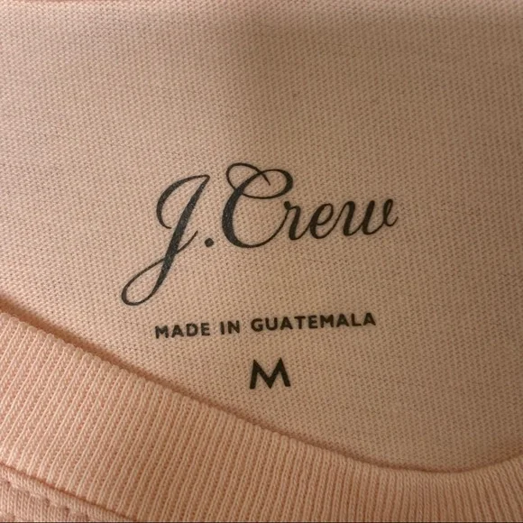 J CREW CHEST POCKET TEE SHIRT LONG SLEEVES SIZE MEDIUM - Picture 3 of 4